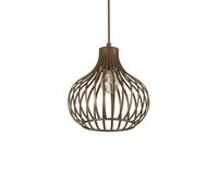 Sospensione Industrial-Minimal Onion Metallo Coffee 1 Luce E27 D23Cm