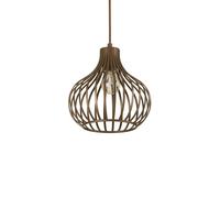 Sospensione Industrial-Minimal Onion Metallo Coffee 1 Luce E27 D23Cm