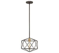 Sospensione Industrial Nordica Astrid Metallo Bronzo Opaco 1 Luce E27