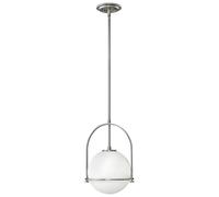 Sospensione Industrial Nordica Somerset Acciaio Nichel Spazzolato 1 Luce E27