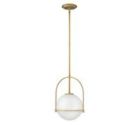 Sospensione Industrial Nordica Somerset Acciaio Ottone Antico 1 Luce E27