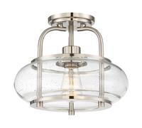 Sospensione Industrial Nordica Trilogy Metallo Nichel Spazzolato 1 Luce E27