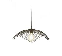 Sospensione Industrial-Nordico Parachute Acciaio Nero 1 Luce E27