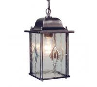 Sospensione Kirchenglas IP43 Regolabile IN Nero Argento Antico Esterno Lanterna