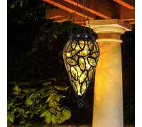 Sospensione Lampada Solare Luci Decorative Batteria Intemperie Antico Amber 15x