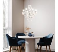 Sospensione Lampadario Kristallleuchte Mattoni Vetro Diversi Braccia H 128 CM