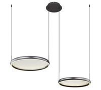 Sospensione LED Briggs 6200 lm 890x500x1500 mm Nero - opaco