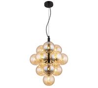 Sospensione LED Conor Ø 39,5x120 cm Ambra
