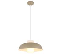 Globo Lighting - Lampada a sospensione Lowe - Vetro opale, H 120 cm, Ø 38 cm, sabbia opaco, metallo