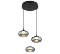 Sospensione LED Quintara 1200 lm Ø 490x1500 mm Nero - opaco