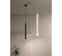 SOSPENSIONE LILA GRANDE BIANCO 1 LUCE ATTACCO GU10 D.6,6CM H.48CM