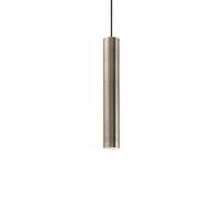 Sospensione Moderna Look Metallo Ottone Brunito 1 Luce 7W 3000K Luce Calda D6Cm