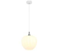 Sospensione Maxy Ø 29 x 120 cm metallo bianco satinato