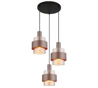 Globo Lighting Milley lampada sospesa 3x60 W ambra 15560-3HA