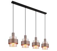 Globo Lighting Milley lampada sospesa 4x60 W ambra 15560-4HA