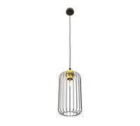 Sospensione Minimal Industrial Minerva 1 Luce Nera E Oro [EEK: A++]