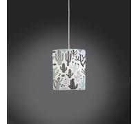 Sospensione Moderna 1 Luce Decolight Xl In Polilux Stampa Cactus Made In Italy
