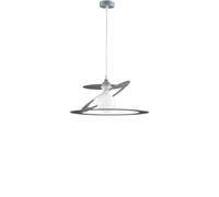 Sospensione Moderna 1 Luce Ferro Taglio Laser Grigio