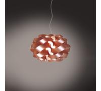 Sospensione Moderna 2 Luci Cloud D60 In Polilux Rame Made In Italy