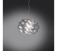 Sospensione Moderna 2 Luci Cloud D60 In Polilux Silver Made In Italy