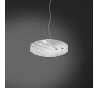 Sospensione Moderna 3 Luci In Polilux Bianco D70 Made In Italy