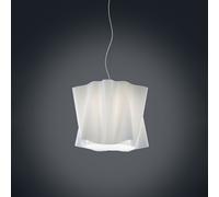 Sospensione Moderna A 1 Luce Folio In Polilux Bianco D40 Made In Italy
