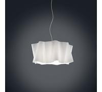 Sospensione Moderna A 1 Luce Folio In Polilux Bianco D50 Made In Italy