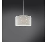 Sospensione Moderna A 1 Luce Pois Xxl In Polilux Bicolor Bianco Made In Italy