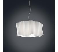 Sospensione Moderna A 3 Luci Folio In Polilux Bianco Made In Italy