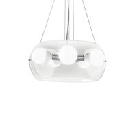 Sospensione Moderna Audi-10 Metallo Trasparente 5 Luci E27