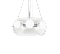 Sospensione Moderna Audi-10 Metallo Trasparente 5 Luci E27