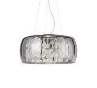 Sospensione Moderna Audi-80 Metallo Fumè 8 Luci G9 3W 3000K Luce Calda