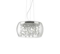 Sospensione Moderna Audi-80 Metallo Trasparente 5 Luci G9 3W 3000K Luce Calda