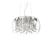Sospensione Moderna Audi-80 Metallo Trasparente 8 Luci G9 3W 3000K Luce Calda