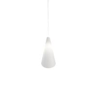 Sospensione Moderna Calle Polilux ® Bianco E Metallo Cromo 1 Luce E27