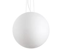 Sospensione Moderna Carta Metallo Bianco 1 Luce E27 D60Cm