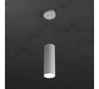 Sospensione Moderna Cilindrica Shape Metallo Grigio 1 Luce Gx53 25Cm