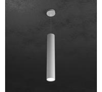 Sospensione Moderna Cilindrica Shape Metallo Grigio 1 Luce Gx53 50Cm