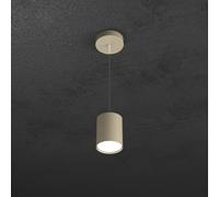 Sospensione Moderna Cilindrica Shape Metallo Sabbia 1 Luce Gx53 10Cm