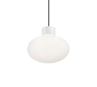 Sospensione Moderna Clio Alluminio Bianco 1 Luce E27