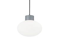 Sospensione Moderna Clio Alluminio Grigio 1 Luce E27