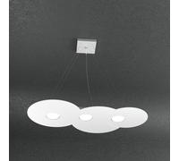 Sospensione Moderna Cloud Metallo Bianco 3 Luci Gx53