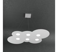 Sospensione Moderna Cloud Metallo Grigio 6 Luci Gx53