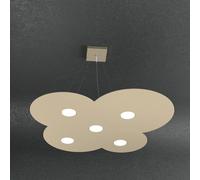 Sospensione Moderna Cloud Metallo Sabbia 5 Luci Gx53