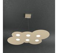 Sospensione Moderna Cloud Metallo Sabbia 6 Luci Gx53