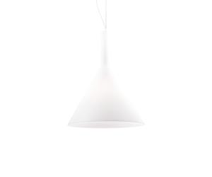 Sospensione Moderna Cocktail Vetro Bianco 1 Luce E27