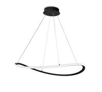 Sospensione Moderna Darwin Plastica Nera Led 40W Dimmerabile 3000-4000-6000K