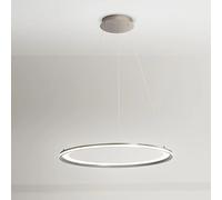 Sospensione Moderna Edge Metallo Grigio Titanio Led 98W 3000K Ip20