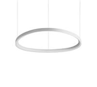 Sospensione Moderna Gemini Metallo Bianco Led 60W 3000K Luce Calda