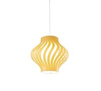 Sospensione Moderna Helios Larga Polilux ® Ocra Pastello 1 Luce E27